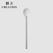 Stainless steel bar. Coffee milk tea juice drink straw spoon. Creative Metal Bar Bartending Stirrer