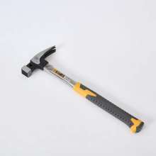 White Tiger Square Head Stainless Steel Handle. Claw Hammer 13oz High Carbon Steel British Claw Hammer Multifunctional Nail Hammer Plastic-coated Iron Hammer Claw Hammer (057013)