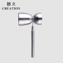 Stainless steel tube handle measuring cup .15/30ml round measuring ounce cup .Bar tool bar wine measuring device