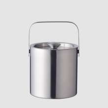 Stainless steel double-layer ice bucket. Insulation beer ice bucket. Hotel wine and champagne set