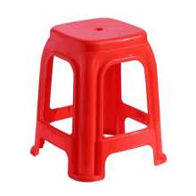 Plastic stool. Wholesale household thickened stackable dining table and chairs. Simple living room bench