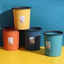 Household pressure ring trash can. Creative toilet paper basket kitchen living room. No lid trash can