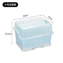 Multifunctional large plastic transparent cupboard. Kitchen tableware. Storage dish rack. Household Japanese tableware drain rack