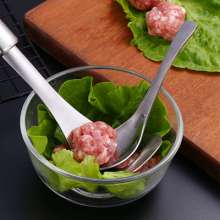 304 Stainless Steel Meatball Maker. Household Kitchen Tools Non-Stick Squeeze Fish Ball Scoop. Shrimp Slider