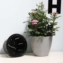 Meixuan self-absorbing lazy flowerpot .flowerpot .melamine cement retro flowerpot