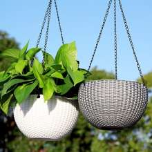 Meixuan Plastic Industry Flower Pot Hanging Basin. Imitation Rattan Hanging Hanging Orchid.