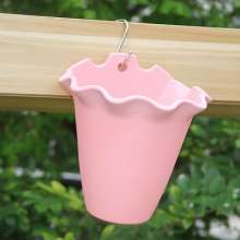 Meixuan Plastic Industry. Verona European Wall Hanging Pot Candy Color Balcony Railing Plastic Flower Pot . Creative Hanging Pot for Flower Pot . Planting Basket