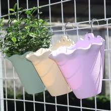 Meixuan Plastic Industry. Verona European Wall Hanging Pot Candy Color Balcony Railing Plastic Flower Pot . Creative Hanging Pot for Flower Pot . Planting Basket