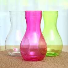 美轩透明彩色风信子花盆水培懒人塑料花盆花瓶 花瓶 花盆