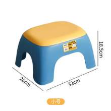 Plastic small stool bench. Living room stool. Creative thickening toilet non-slip stool for household children's dining chair