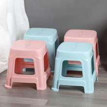 Plastic stool thickened household adult low stool. Stool. Nordic bathroom coffee table cooked plastic small square stool