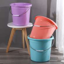 Household portable plastic bucket. Thickened large bucket for water storage. Bath bucket for dormitory students
