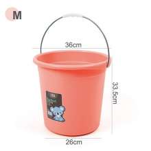 Household portable plastic bucket. Thickened large bucket for water storage. Bath bucket for dormitory students