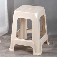 Household thickened plastic stool. Nordic living room high bench simple square stool. Chair. Adult dining table cooked plastic chair