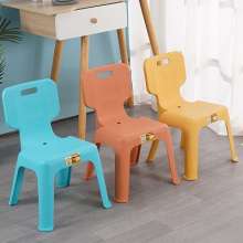 Thickened plastic stool. Children's back chair. Kindergarten baby eating children's home non-slip dining chair small bench