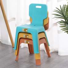 Thickened plastic stool. Children's back chair. Kindergarten baby eating children's home non-slip dining chair small bench