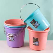 Thickened large-capacity bucket. Student dormitory bucket. Large household handle storage bucket. Laundry, bath and car wash bucket