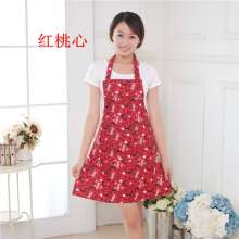 Simple oil-proof and anti-fouling sleeveless apron. Apron. Korean version thickened canvas coarse cloth printing apron factory wholesale custom printing