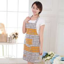 Simple oil-proof and anti-fouling sleeveless apron. Apron. Korean version thickened canvas coarse cloth printing apron factory wholesale custom printing