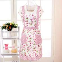 Apron Factory Wholesale Brushed Korean Lace Apron . Rustic Korean Style Strap Lining Kitchen Princess Apron