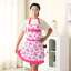 Rose apron. Apron. Korean AB version colorblock lace sleeveless apron anti-fouling simple work clothes