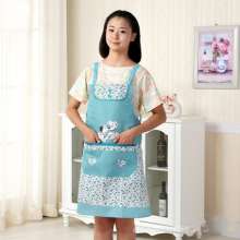 Anti-fouling straps for kitchen apron cute fashion Dalmatians large pocket sleeveless apron. Apron