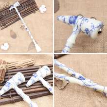 Shenyue blue and white series horn massage hammer. Neck, back and waist massager