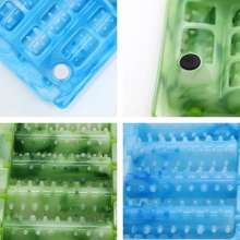 Five rows of roller foot massager. Portable non-slip thorn roller foot massage pad. Massager
