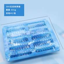 Five rows of roller foot massager. Portable non-slip thorn roller foot massage pad. Massager
