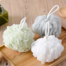 50g plain color super soft bath flower. Bath ball large size. Rubbing towel bath flower. Rubbing bubble bath ball