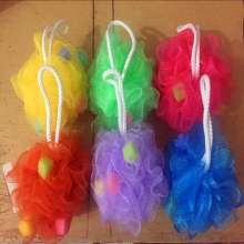 Ultra-low-cost wholesale sponge 30g multi-color mixed batch rubbing artifact bath ball. Bath ball