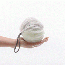 Soft multi-bubble bath ball. Rubbing tool. Bath two-color splicing bath flower.