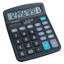Solar Calculator. 837 Black Office Calculator Advertising Printing Computer .Calculation Tool