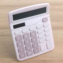 Solar calculator .837 blue pink gift LOGO advertising printing computer