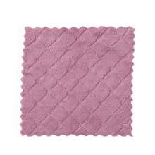 Double-sided cleaning kitchen household absorbent wipe table towel coral flannel. Rag. Dishcloth