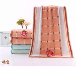Jie Liya towel Soft absorbent cotton yarn-dyed cotton towel embroidered logo. Jie Liya 2034-2. Towel