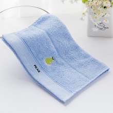 Jie Liya children's towel pure cotton soft absorbent plain color towel. Cotton children's towel can be embroidered towel
