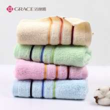 Jie Liya towel . Cotton soft absorbent plain cotton towel embroidered logo Jie Liya 6443 . Towel . Face towel