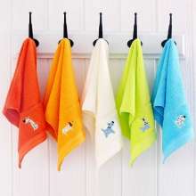 Jie Liya children's towel pure cotton soft absorbent plain cotton children's towel can be embroidered logo. Jie Liya 7041. Towel