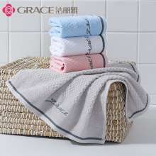 Jie Liya square towel cotton soft absorbent bump wool cotton square embroidered logo. towel. face towel