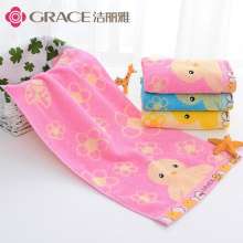 Jie Liya children's towel. Pure cotton cartoon small fresh and cute soft children's cotton towel 9113. Towel