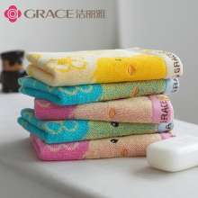 Jie Liya children's towel. Pure cotton cartoon small fresh and cute soft children's cotton towel 9113. Towel