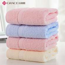 Jie Liya towel. Pure cotton soft absorbent plain cotton towel. Bath towel