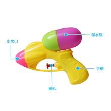 New mini water gun. water gun. Candy color length 13cm summer beach rafting water children's toy stall