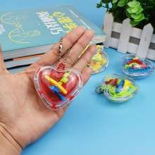 50 levels of 3D puzzle ball track magic maze for fans of your keychain children's toys. Small gift giveaway toy. small toy
