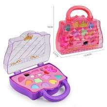 Children's makeup toys suitcase. Play house eye shadow jewelry. Makeup toys. show makeup toys