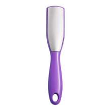 Foot grinder to exfoliate dead skin. Calluses brush double-sided rub feet. Plate stainless steel foot file pedicure tool plus LOGO foot rub