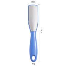 Foot grinder to exfoliate dead skin. Calluses brush double-sided rub feet. Plate stainless steel foot file pedicure tool plus LOGO foot rub