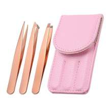 Stainless steel rose gold eyebrow clip set of three. Stainless steel eyebrow clip. tweezers big belly eyebrow clip