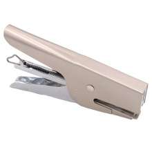 10# Mini Small Five-Metal Electroplating Stapler. Binding Machine. Hand-held Effortless Stapler Rose Light Gold